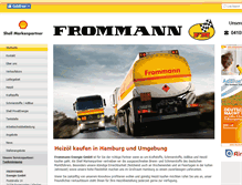 Tablet Screenshot of frommann-oel.de